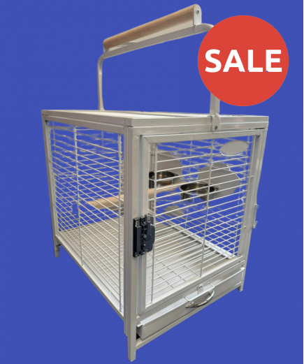 Parrot-Supplies Parrot Travel Cage - White